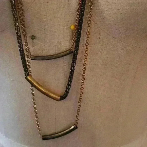 Mixed metal necklace - Picture 2 of 2